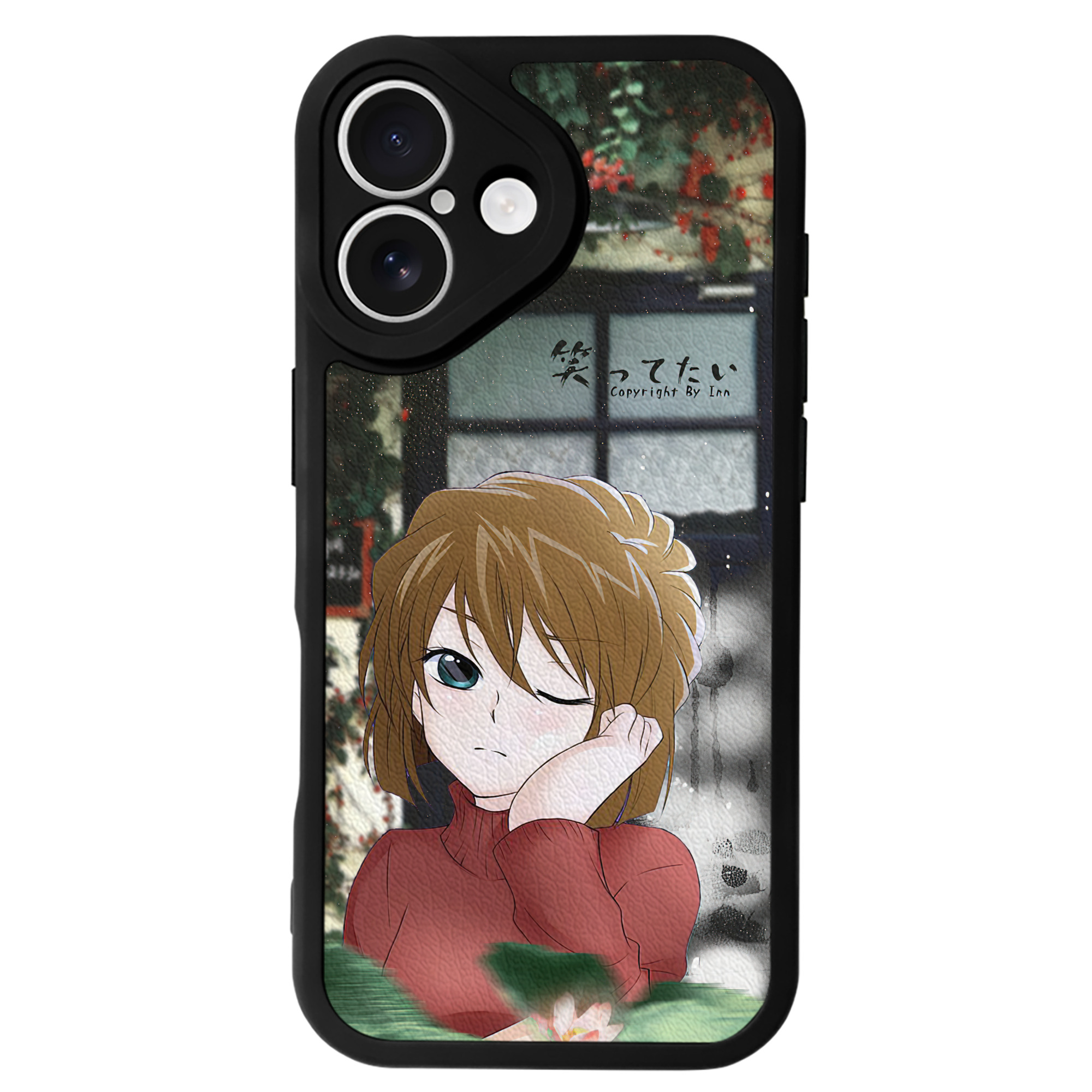 （画像用） 名探偵コナン Detective Conan 【iPhone 16シリーズ対応】シリコンスマホケース（レザー調） 材質：シリコン